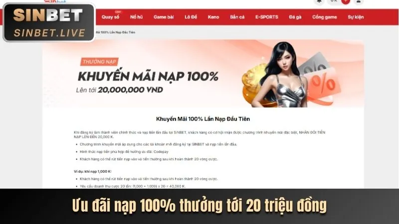 Thưởng nạp lại hàng ngày 99V